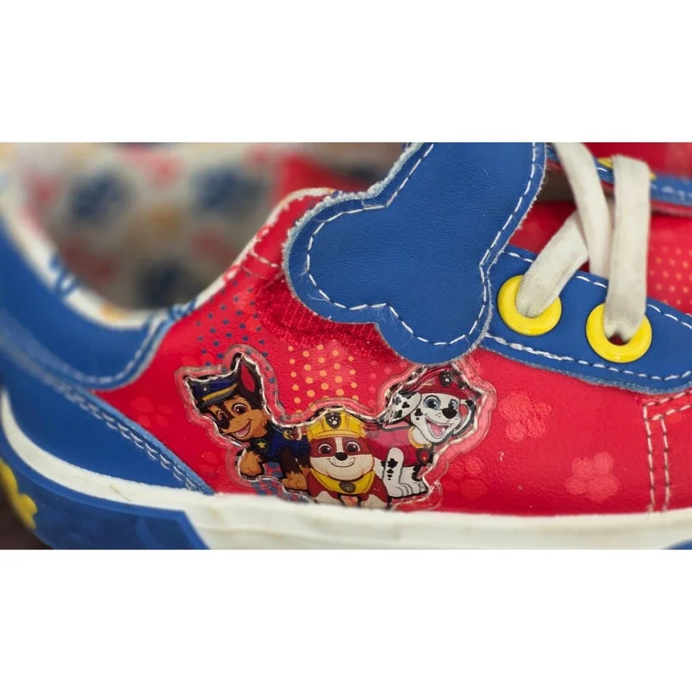 Paw Patrol Toddler Boys Sneakers Size 8 Chase Marshall Rubble Easy On Shoes